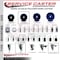 Service Caster 3.5'' SS Solid Poly Swivel 1-1/8'' Expanding Stem Caster Total Lock Brake SCC-SSEXTTL20S3514-SPUS-118 - alternate 4